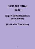 BIOD 101 Final Exam PDF &ndash; Practice Questions & Study Guide