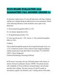 PCCN BOARD EVALUATION 2026 GUARANTEED PASS ANSWERS GRADED A&plus;