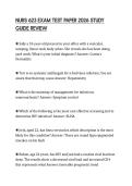 NURS 623 EXAM TEST PAPER 2026 STUDY GUIDE REVIEW