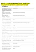 FITZGERALD POST-TEST REVIEW&colon; PMHNP BOARD REVIEW 150QS  ACTUAL UPDATED QUESTIONS AND CORRECT ANSWERS 