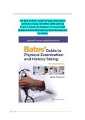 Test Bank for Bates&rsquo; Guide to Physical Examination and History Taking 14th Edition by Lynn S&period; Bickley & Rainier P&period; Soriano &ndash; Exam Questions&comma; Answers & Rationales &lpar;ISBN 978-1975218348&rpar;