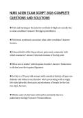 NURS 6512N EXAM SCRIPT 2026 COMPLETE QUESTIONS AND SOLUTIONS