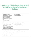 Stat 152 CSN Test&num;3 With All Correct & 100&percnt; Verified Answers &vert;Latest Version &vert;Already Graded A&plus;