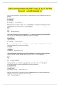 CNS Exam I Questions with all Correct & 100&percnt; Verified Answers &vert;Already Graded A&plus;