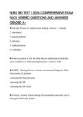 NURS 180 TEST 1 2026 COMPREHENSIVE EXAM PACK VERIFIED QUESTIONS AND ANSWERS GRADED A&plus;