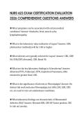 NURS 623 EXAM CERTIFICATION EVALUATION 2026 COMPREHENSIVE QUESTIONS ANSWERS
