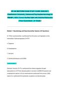 NR 546 MIDTERM EXAM STUDY GUIDE 2026&sol;2027 &vert; Chamberlain University &vert; Advanced Psychopharmacology for PMHNP &vert; 100&percnt; Correct Verified Q&A with Detailed Rationales &vert; Pass Guaranteed - A&plus; Graded