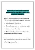 BICSI INSTALLER 1 CERTIFICATION  EXAM 2025 ALL 150 QUESTIONS AND  CORRECT ANSWERS