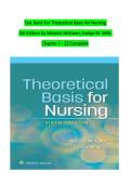 Test Bank For Theoretical Basis for Nursing   6th Edition by Melanie McEwen&semi; Evelyn M&period; Wills  Chapter 1 - 23 Complete 