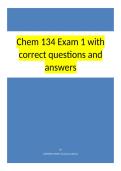 Chem 134 Exam 1 with correct questions and answers