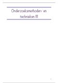 &lpar;16&sol;20&excl;&excl;&rpar; Samenvatting onderzoeksmethoden-en technieken 3 &lpar;psychologie&comma; VUB&rpar;