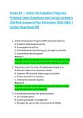 Series 39 &mdash; Direct Participation Programs  Principal Exam Questions and Correct Answers  &lpar;Verified Answers&rpar; Plus Rationales 2026 Q&A &vert;  Instant Download Pdf 