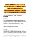 MED GAS REFRESHER ACTUAL EXAM 2026&sol;2027 &vert; NFPA 99 Update &vert; ASSE 6000 Recertification &vert; Comprehensive Practice Test &vert; Verified Q&A &vert; Pass Guaranteed - A&plus; Graded