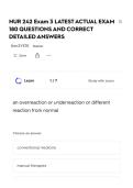NUR 242 Exam 3 LATEST ACTUAL EXAM 180 QUESTIONS AND CORRECT DETAILED ANSWERS