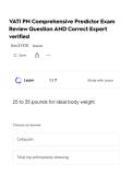 VATI PN Comprehensive Predictor Exam Review Question AND Correct Expert verified
