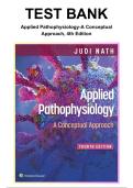 Applied Pathophysiology&colon; A Conceptual Approach&comma; 4th Edition Nath &lpar;2023&rpar; &vert; Complete Test Bank &vert; Ch&period;1&ndash;20