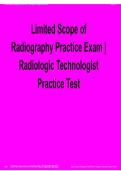 Limited Scope of Radiography Practice Exam &ndash; Radiologic Technologist Practice Test