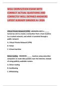 WGU C839V5&sol;D334 EXAM WITH CORRECT ACTUAL QUESTIONS AND CORRECTLY WELL DEFINED ANSWERS LATEST ALREADY GRADED A&plus; 2026