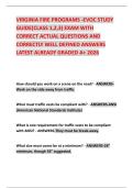 VIRGINIA FIRE PROGRAMS -EVOC STUDY GUIDE&lpar;CLASS 1&comma;2&comma;3&rpar; EXAM WITH CORRECT ACTUAL QUESTIONS AND CORRECTLY WELL DEFINED ANSWERS LATEST ALREADY GRADED A&plus; 2026