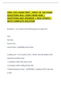 CMN 152V EXAM PREP &vert; MOST OF THE EXAM QUESTIONS WILL COME FROM HERE &vert; QUESTIONS AND ANSWERS &vert; 2026 UPDATE &vert; WITH COMPLETE SOLUTION