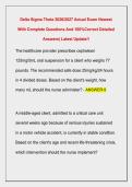 Delta Sigma Theta 2026&sol;2027 Actual Exam Newest  With Complete Questions And 100&percnt;Correct Detailed  Answers&vert; Latest Update&excl;&excl; 