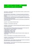 FDSC 1103 UARK EXAM 1 DENZER QUESTIONS AND ANSWERS