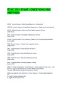 FDSC 3301 EXAM 1 QUESTIONS AND ANSWERS