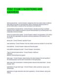 FDSC EXAM 3 QUESTIONS AND ANSWERS