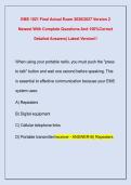 EMS 1021 Final Actual Exam 2026&sol;2027 Version 2  Newest With Complete Questions And 100&percnt;Correct  Detailed Answers&vert; Latest Version&excl;&excl; 