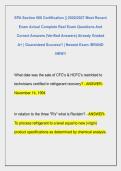 EPA Section 608 Certification &vert;&vert; 2026&sol;2027 Most Recent  Exam Actual Complete Real Exam Questions And  Correct Answers &lpar;Verified Answers&rpar; Already Graded  A&plus; &vert; Guaranteed Success&excl;&excl; &vert; Newest Exam &sol;BRAND  NEW&excl;&excl; 