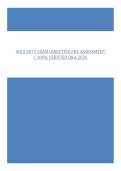 WGU D075 EXAM OBJECTIVE PRE ASSESSMENT &sol; 100&percnt; VERIFIED Q&A 2026
