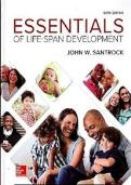 Test Bank &ndash; Essentials of Life‑Span Development&comma; 19th Edition &vert; John Santrock &vert; All Chapters Covered &vert; Latest Edition