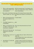 Army Aeromedical Study Guide Comprehensive Questions and  Answers &vert; A&plus;  Graded  &vert; With Expert Solutions