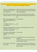Army Aeromedical Study Guide Exam Comprehensive Questions and   Answers &vert; A&plus; Graded  &vert; With Expert Solutions