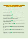 Aromatherapy ACTUAL Exam Comprehensive Questions and   Answers &vert; A&plus; Graded  &vert; With Expert Solutions