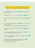 Aromatherapy Test Comprehensive Questions and   Answers &vert; A&plus; Graded  &vert; With Expert Solutions