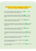 Aromatherapy Final Exam Comprehensive Questions and   Answers &vert; A&plus; Graded  &vert; With Expert Solutions