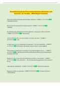 Aromatherapy Exam Prep Comprehensive Questions and   Answers &vert; A&plus; Graded  &vert; With Expert Solutions 