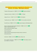Aromatherapy Final Exam Comprehensive Questions and   Answers &vert; A&plus; Graded  &vert; With Expert Solutions