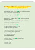 Aromatherapy ACTUAL Exam Comprehensive Questions and   Answers &vert; A&plus; Graded  &vert; With Expert Solutions