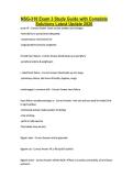 NSG-318 Exam 3 Study Guide with Complete Solutions Latest Update 2026