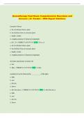 Aromatherapy Final Exam Comprehensive Questions and   Answers &vert; A&plus; Graded  &vert; With Expert Solutions