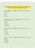 Aromatherapy ACTUAL Exam Comprehensive Questions and   Answers &vert; A&plus; Graded  &vert; With Expert Solutions