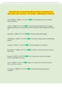 Aromatherapy Terminology Review Exam Comprehensive  Questions and  Answers &vert; A&plus; Graded  &vert; With Expert Solutions 