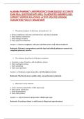 ALABAMA PHARMACY JURISPRUDENCE EXAM 2026&sol;2027 ACCURATE  EXAM REAL QUESTIONS WITH WELL ELABORATED ANSWERS &lpar;100&percnt; CORRECT VERIFIED SOLUTIONS&rpar; LATEST UPDATED VERSION&vert; GUARANTEED PASS A&plus;&vert; BRAND NEW&excl; 