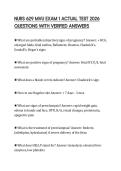 NURS 629 MVU EXAM 1 ACTUAL TEST 2026 QUESTIONS WITH VERIFIED ANSWERS