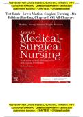 Test Bank - Lewis Medical Surgical Nursing&comma; 11th Edition &lpar;Harding&comma; 2026&rpar;&comma; Chapter 1-68 &vert; All Chapters