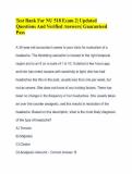 Test Bank For NU 518 Exam 2&vert; Updated Questions And Verified Answers&vert; Guaranteed Pass - University of South Alabama 