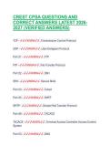 CREST CPSA QUESTIONS AND  CORRECT ANSWERS LATEST 2026 2027 &lpar;VERIFIED ANSWERS&rpar; 