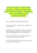 ECO4223 EXAM 1 STUDY GUIDE  2026&sol;2027 COMPLETE QUESTIONS  WITH VERIFIED CORRECT ANSWERS &vert;&vert;  100&percnt; GUARANTEED PASS  <NEWEST VERSION> 